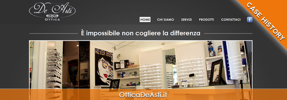 Realizzazione sito Ottica De Asti